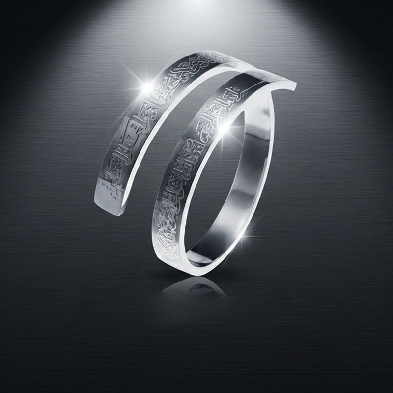 Silver-Tone Double Band Ring