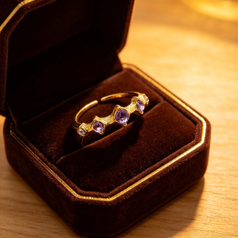 Purple Marquise Ring
